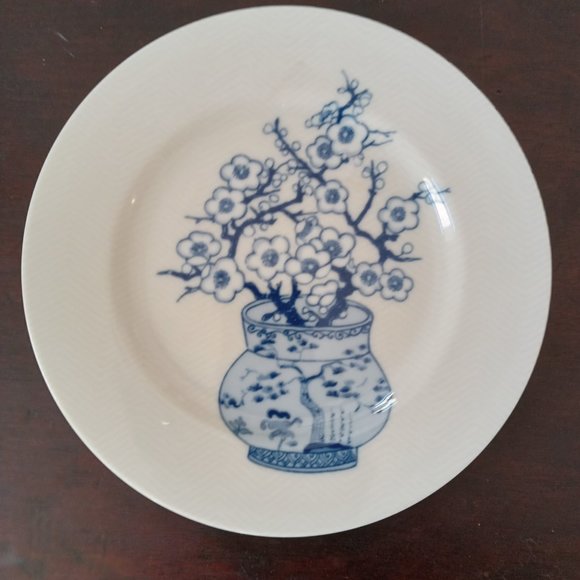 Fitz & Floyd Chinoiserie In Glaze Blue Salad Plates, Set of 4 - Picture 2 of 7